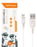Дата-кабель GOPOWER (00-00018563) GP01M USB (m)-microUSB (m) 1.0м 2.4A белый