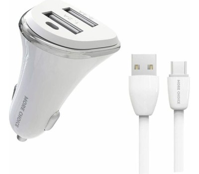 АЗУ MORE CHOICE (4627151191386) AC22m 2USB 2.4A для micro USB White