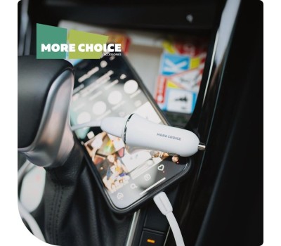 АЗУ MORE CHOICE (4627151191386) AC22m 2USB 2.4A для micro USB White