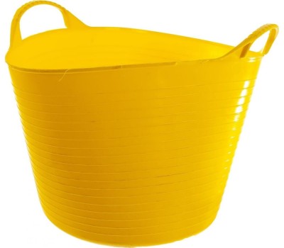 Ведро СИБРТЕХ Ведро гибкое сверхпрочное, 14 л, желтое, 67502