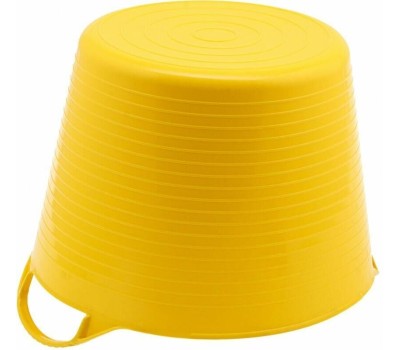 Ведро СИБРТЕХ Ведро гибкое сверхпрочное, 14 л, желтое, 67502