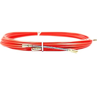 Электроустановочные изделия REXANT (47-1010) ПРОТЯЖКА КАБЕЛЬНАЯ СТЕКЛОПРУТОК, D=3,5 ММ 10 М, КРАСНАЯ