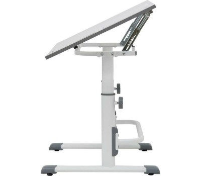 Парта POLINI Растущая парта-трансформер Polini kids Simple М1 75х55 см, белый-синий (1кор)