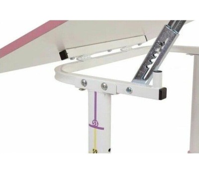 Парта POLINI Растущая парта-трансформер Polini kids Simple М1 75х55 см, белый-синий (1кор)