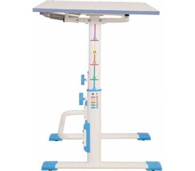 Парта POLINI Растущая парта-трансформер Polini kids Simple М1 75х55 см, белый-синий (1кор)