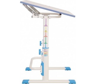 Парта POLINI Растущая парта-трансформер Polini kids Simple М1 75х55 см, белый-синий (1кор)