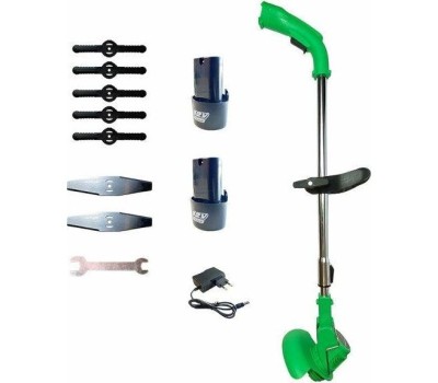 Триммер-газонокосилка ZITREK GreenCut 12 Pro (12В, Li-ion аккумулятор 2шт, колеса) 082-2004 (1 коробка)