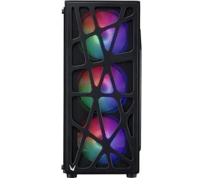 Корпус для ПК FORMULA Корпус MANA черный без БП ATX 6x120mm 2xUSB2.0 1xUSB3.0 audio bott PSU