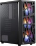 Корпус для ПК FORMULA Корпус MANA черный без БП ATX 6x120mm 2xUSB2.0 1xUSB3.0 audio bott PSU