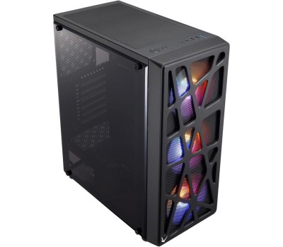 Корпус для ПК FORMULA Корпус MANA черный без БП ATX 6x120mm 2xUSB2.0 1xUSB3.0 audio bott PSU