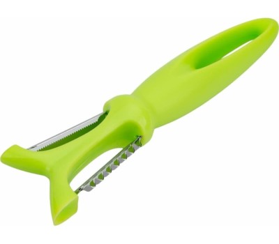 Овощечистка MALLONY Овощечистка SEMPLICE, р-р 18*4,3*2,4 см, с двумя вертикальными лезвиями, пластиковой ручкой