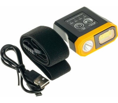 Фонарь налобный RITTER 56210 2 LED 5Вт+5Вт/1200мАч/300Лм/IP44 черный