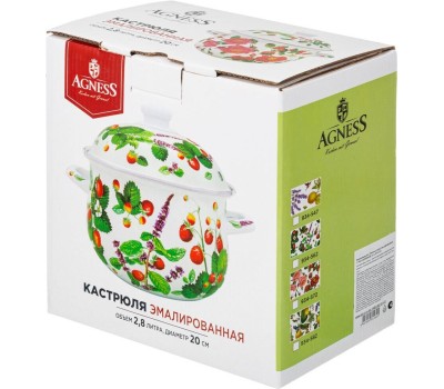 Кастрюля AGNESS 934-572 ШИПОВНИК 2.8л