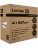 Корпус для ПК EXEGATE EX292859RUS Корпус Miditower EVO-8243 (ATX, без БП, 2*USB+1*USB3.0, черный, 3 вент. с RGB подсветкой, боковая панель - закаленное стекло)