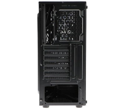Корпус для ПК EXEGATE EX292859RUS Корпус Miditower EVO-8243 (ATX, без БП, 2*USB+1*USB3.0, черный, 3 вент. с RGB подсветкой, боковая панель - закаленное стекло)