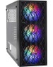 Корпус для ПК EXEGATE EX292859RUS Корпус Miditower EVO-8243 (ATX, без БП, 2*USB+1*USB3.0, черный, 3 вент. с RGB подсветкой, боковая панель - закаленное стекло)