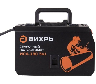 ВИХРЬ Сварочный полуавтомат ИСА-180 3в1 инвертор FLUX, MMA,TIG-Lift 4.8кВт