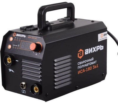 ВИХРЬ Сварочный полуавтомат ИСА-180 3в1 инвертор FLUX, MMA,TIG-Lift 4.8кВт