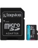 Карта памяти KINGSTON Карта памяти microSDXC UHS-I U3 Canvas Go Plus 64 ГБ, 200 МБ/с, Class 10, SDCG4/64GB, 1 шт., переходник SD