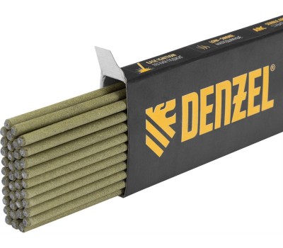 Электроды DENZEL DER-46 Goldline, диам. 3 мм, 1 кг, рутил-целлюлозное покрытие 97500