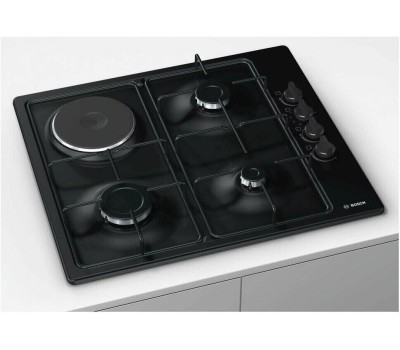 Варочная панель газовая BOSCH Газовая варочная поверхность PBY6C6B62O черный