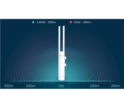 Точка доступа TP-LINK Точка доступа EAP225-outdoor, AC1200, 2.4/5ГГц, 1xRJ45, белый