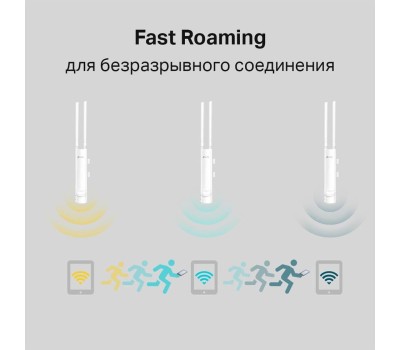 Точка доступа TP-LINK Точка доступа EAP225-outdoor, AC1200, 2.4/5ГГц, 1xRJ45, белый