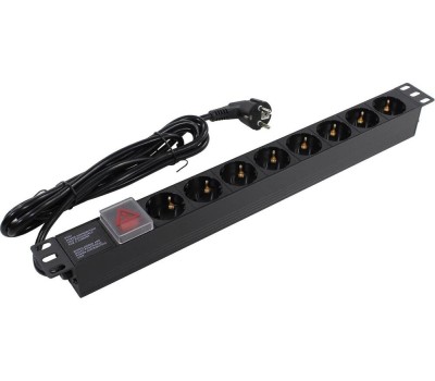 Exegate EX280844RUS Блок розеток ExeGate ServerPro PDU-19H805 Al-8S-EU3-SW, 19