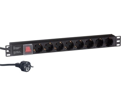 Exegate EX280844RUS Блок розеток ExeGate ServerPro PDU-19H805 Al-8S-EU3-SW, 19