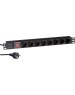 Exegate EX280844RUS Блок розеток ExeGate ServerPro PDU-19H805 Al-8S-EU3-SW, 19