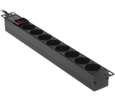 Exegate EX280844RUS Блок розеток ExeGate ServerPro PDU-19H805 Al-8S-EU3-SW, 19