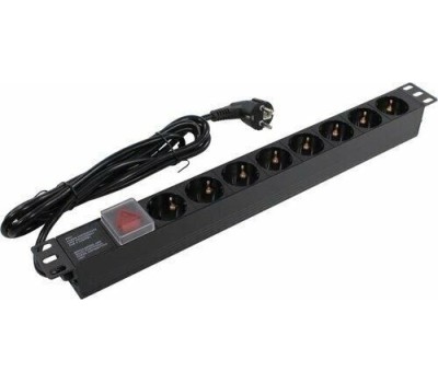 Exegate EX280844RUS Блок розеток ExeGate ServerPro PDU-19H805 Al-8S-EU3-SW, 19