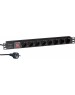 Exegate EX280844RUS Блок розеток ExeGate ServerPro PDU-19H805 Al-8S-EU3-SW, 19