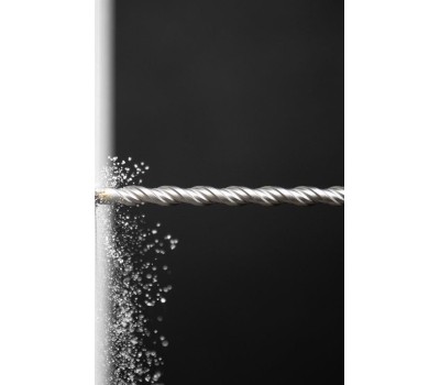 Бур DENZEL Бур по бетону, двойная спираль, три пылеотводящие кромки, 10 x 260 мм 705018