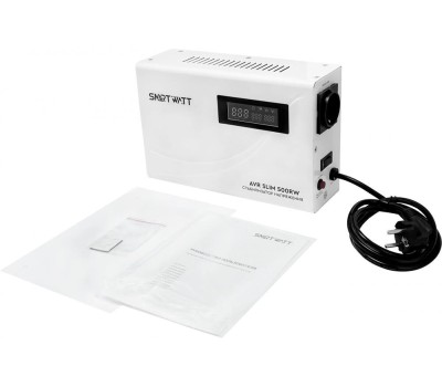 SMARTWATT Стабилизатор напряжения AVR Boiler 500RW белый [4512020020004]