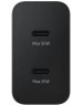 СЗУ SAMSUNG Сетевое зарядное устройство EP-T5020X, 2xUSB-C, USB-C, 50Вт, 3A, черный [ep-t5020xbegeu]