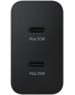 СЗУ SAMSUNG Сетевое зарядное устройство EP-T5020X, 2xUSB-C, USB-C, 50Вт, 3A, черный [ep-t5020xbegeu]