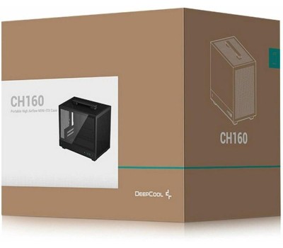DEEPCOOL Корпус miniITX CH160, Mini-Tower, без БП, черный [r-ch160-bkngi0-g-1]