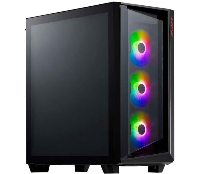 Корпус для ПК XPG Корпус CRUISER Black [CRUISERST-BKCWW] (Midi-Tower, черный, TG, 120mm ARGB fan*3)