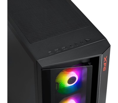 Корпус для ПК XPG Корпус CRUISER Black [CRUISERST-BKCWW] (Midi-Tower, черный, TG, 120mm ARGB fan*3)
