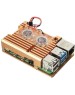 Корпус для ПК ACD Корпус RA504 Gold Metal Aluminum Case with Double Fans for Raspberry Pi 4B
