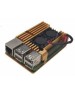 Корпус для ПК ACD Корпус RA504 Gold Metal Aluminum Case with Double Fans for Raspberry Pi 4B