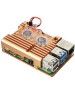 Корпус для ПК ACD Корпус RA504 Gold Metal Aluminum Case with Double Fans for Raspberry Pi 4B