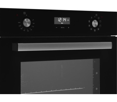 Духовой шкаф WEISSGAUFF Духовой шкаф электрический EOV 29 PDB Black Edition, 72л, дверца с 2 стеклами, черный