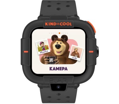 Elari KidPhone детские часы-телефон Маша и Медведь - черные