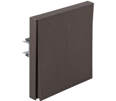 KRANZ Выключатель STRONG 2 кл 10А с/у графит