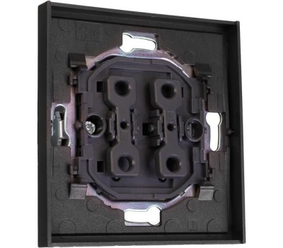 KRANZ Выключатель STRONG 2 кл 10А с/у графит