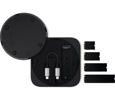 SATECHI Внешний корпус для SSD USB4 NVMe SSD Enclosure For Mac mini M4 Up To 40Gbps Up To 8TB. Цвет: серебристый