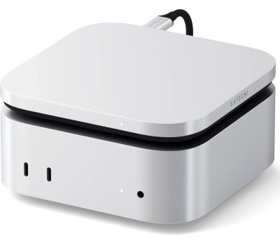SATECHI Внешний корпус для SSD USB4 NVMe SSD Enclosure For Mac mini M4 Up To 40Gbps Up To 8TB. Цвет: серебристый