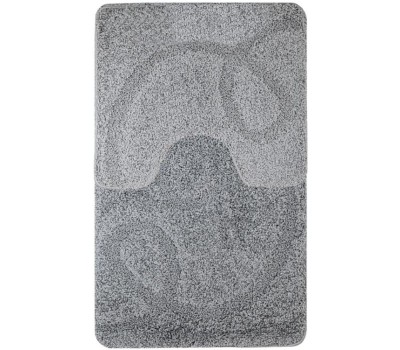 САНАКС - Коврик в ванную ШАГГИ, 103 двойной, СЕРЫЙ, 60х100 + 50х60 см, 100% полиэстер 00167
